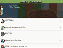 Tablet Screenshot of juegos-de-minecraft.com